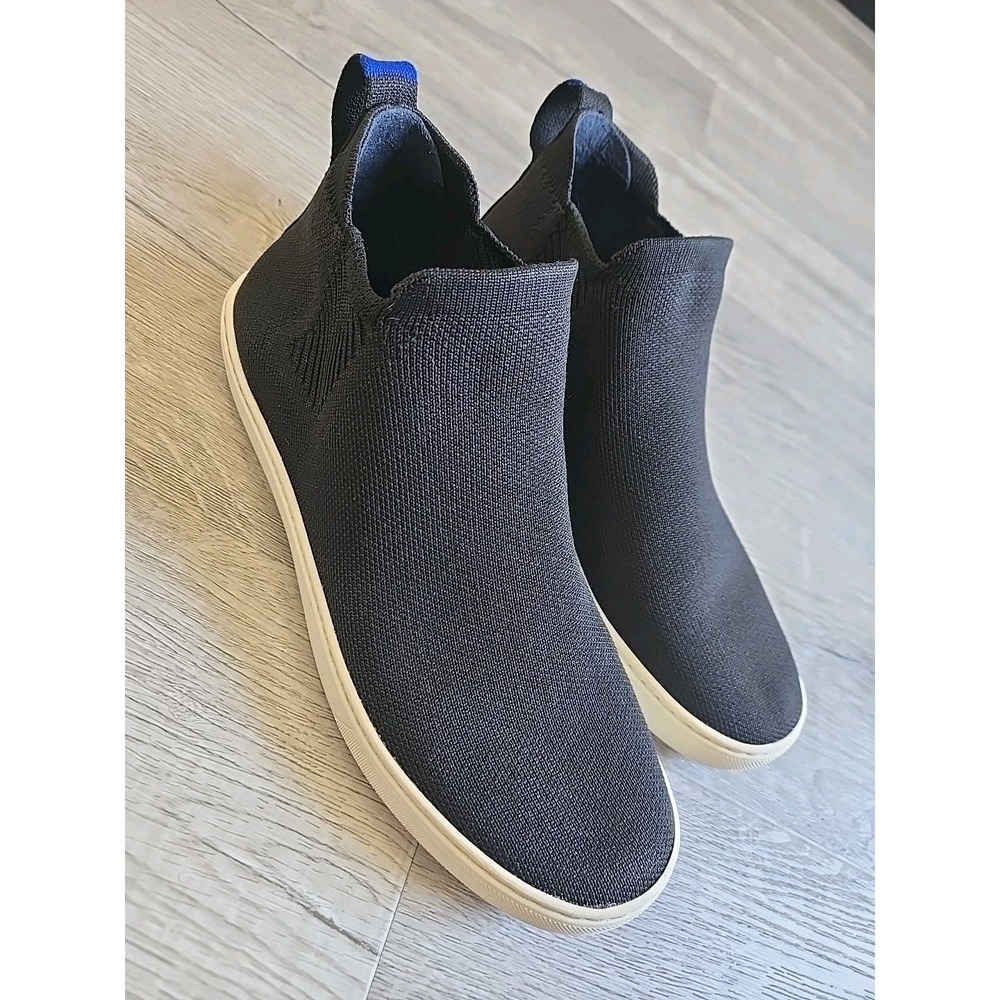 Rothy's Black Ankle The Chelsea‎ High Top Slip On Sneaker Women's Size 8.5